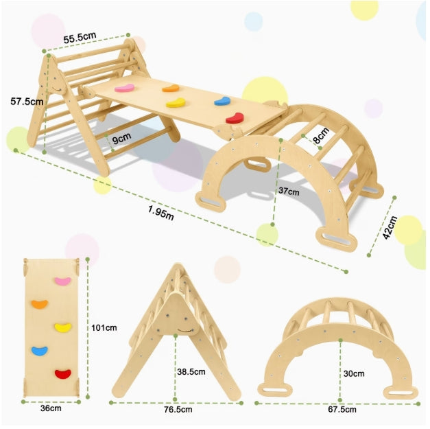 Wooden Slide Set