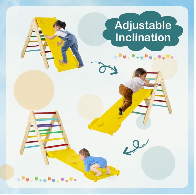 3-in-1 Triangle Climbing Set
