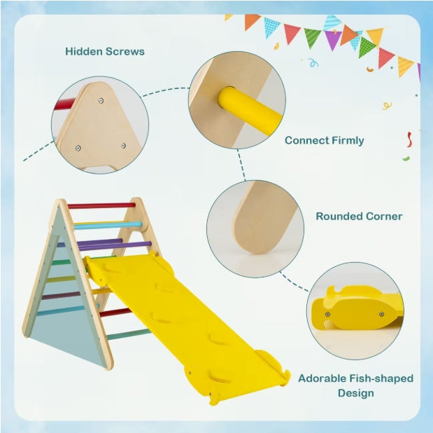 3-in-1 Triangle Climbing Set
